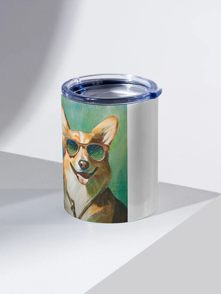 Cool Corgi Sunglasses Painting - dogPXL Artistic series Stainless Steel Tumbler product image (1)