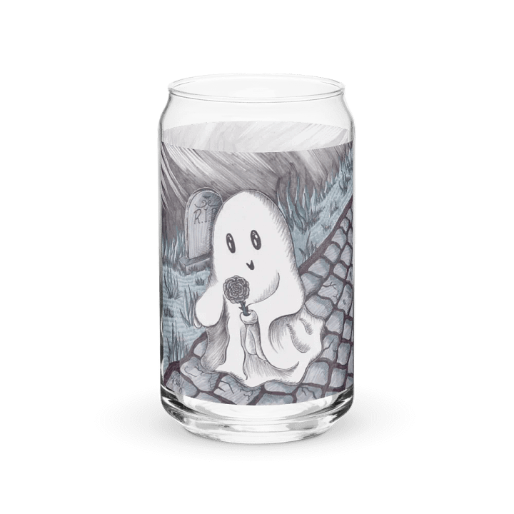 Rose Ghost can-shaped glass product image (1)