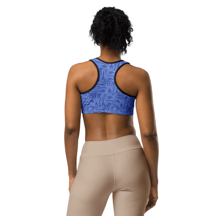 Powder Blue All-Over Print Sports Bra product image (2)