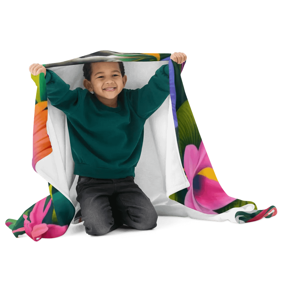 Exotic Jungle Foliage Throw Blanket product image (3)