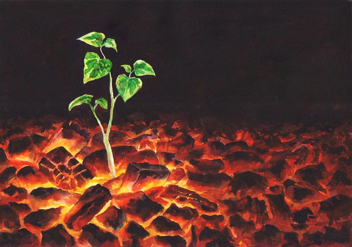 "Ghuraba" Painting by Deni Je product image (1)
