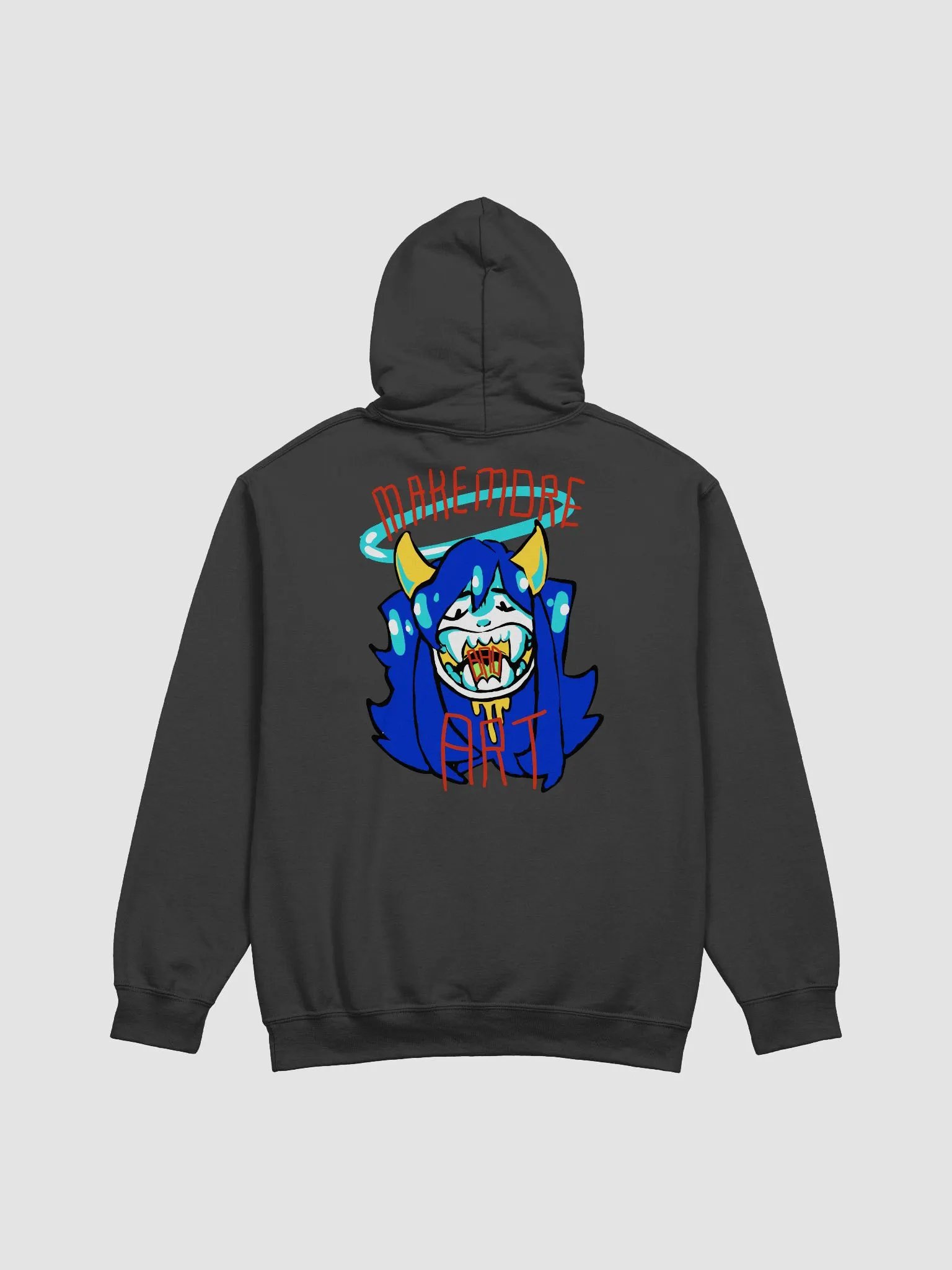 BAD ART backwards facing hoodie product image (2)