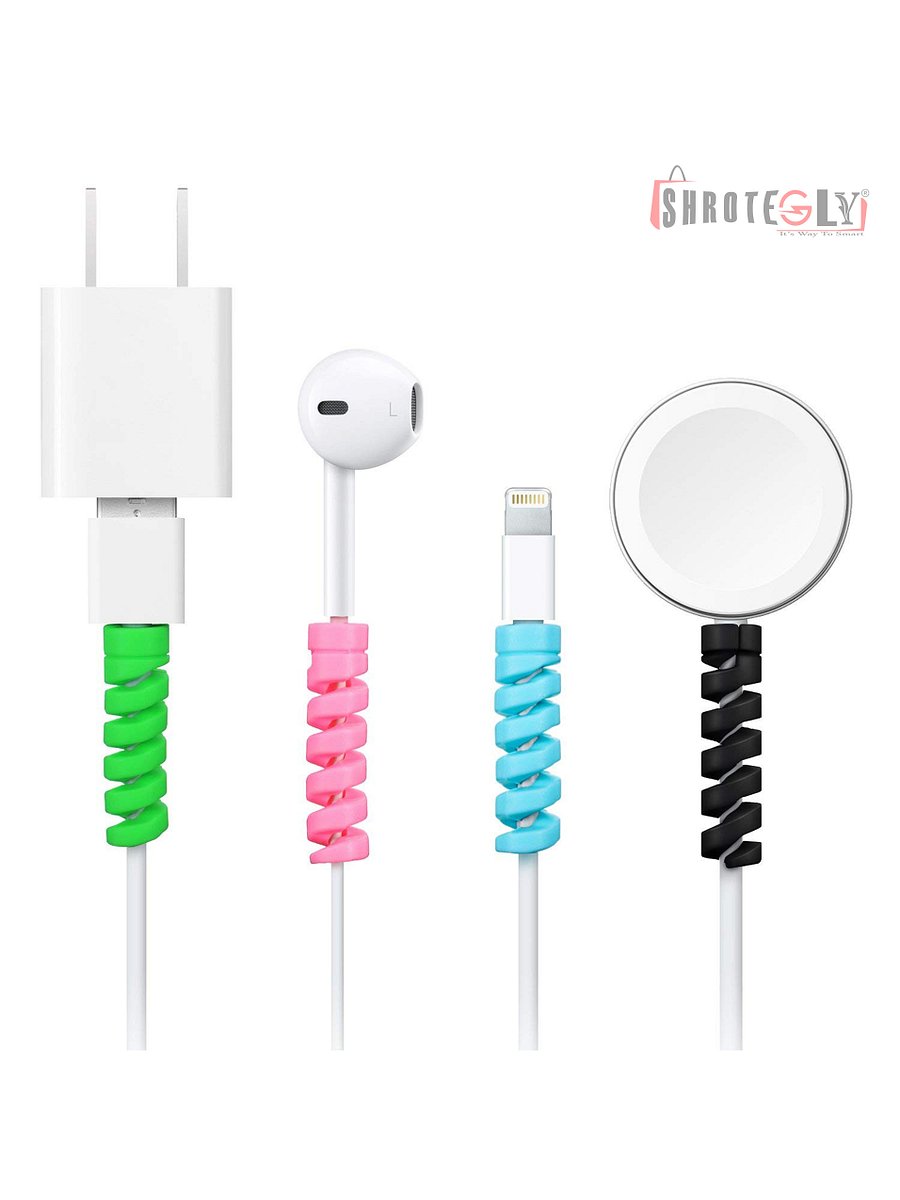 Spiral Wires Data Cable Protector ( 4 CM ,Multicolour ) 30 Pieces product image (4)
