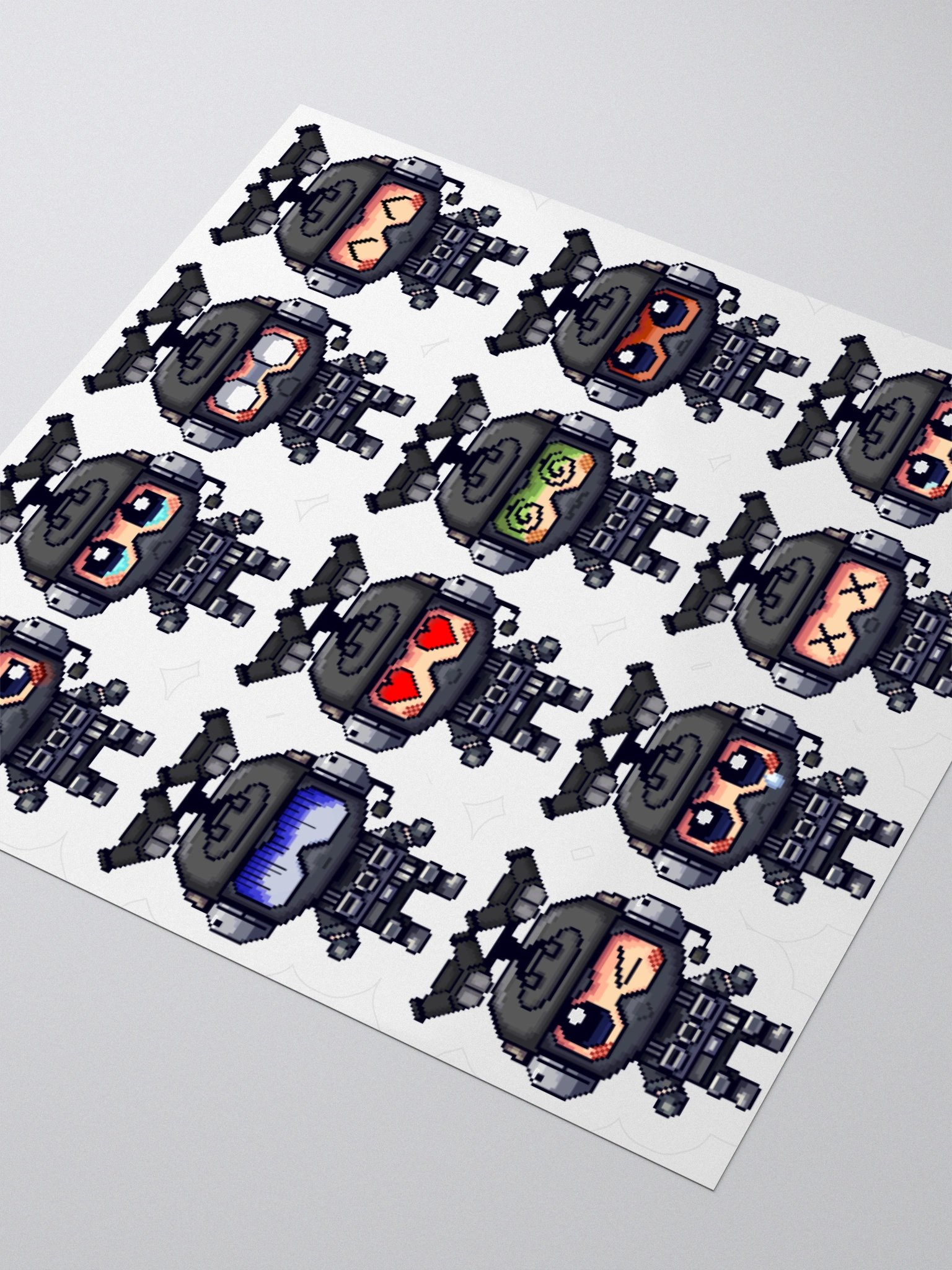 Pixy Stickers Collection (One Pieced, Must be Cut) By TikTok Creator SpSoldierPixel product image (7)