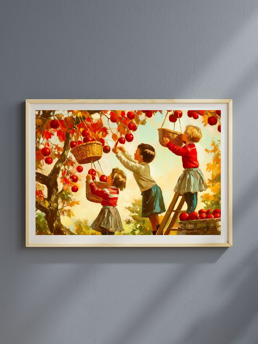 Autumn in Apple Orchard 12-Piece Digital Art Collection (Digital Download for Wallpapers, Posters & More) product image (8)