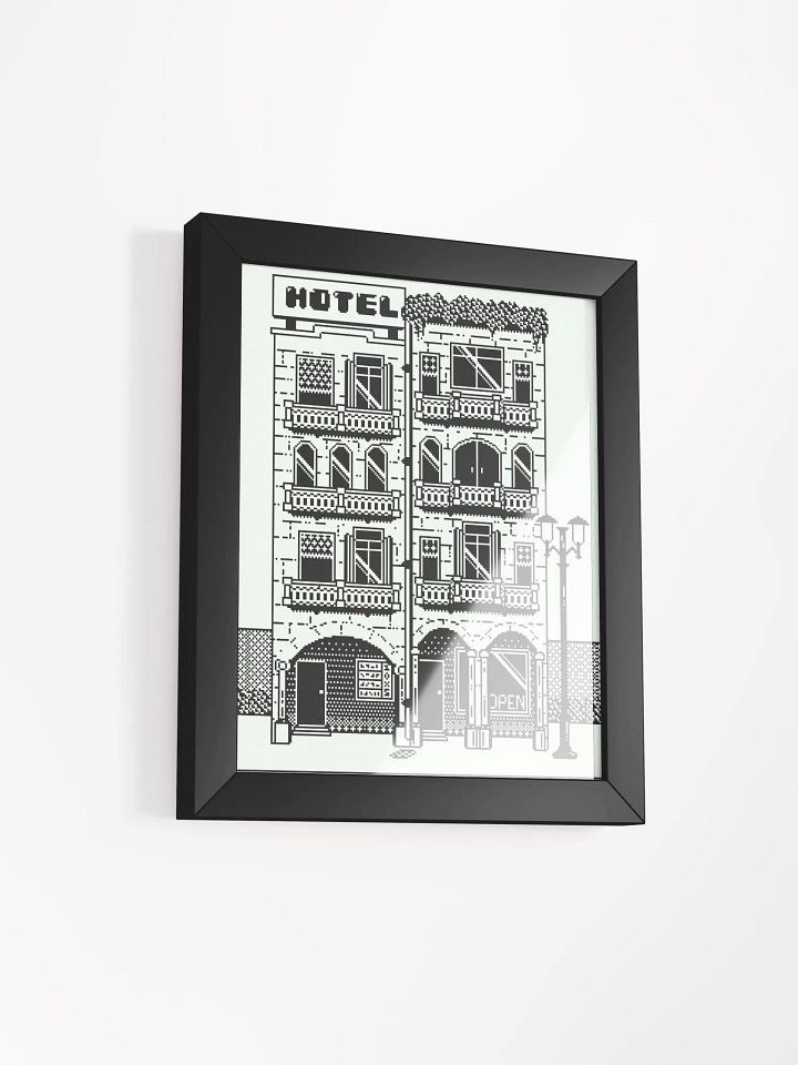 1-Bit Valencia-Inspired Building Pixel Art product image (2)