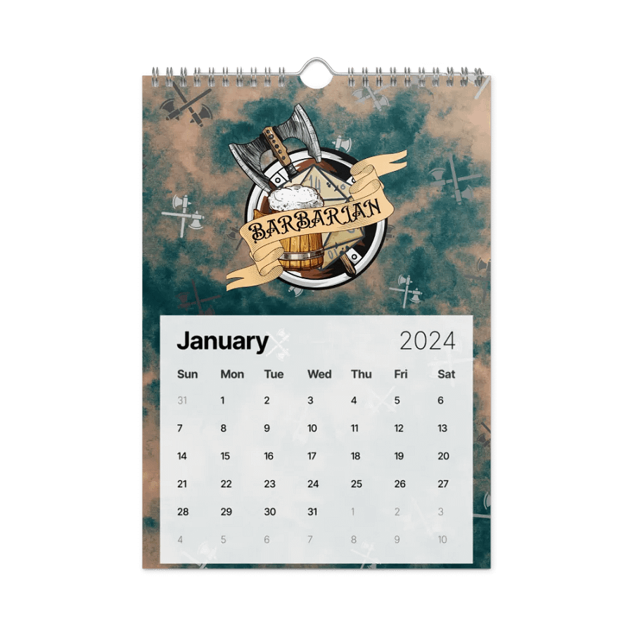 Chill Zone DnD Vibes 2024 Calendar product image (3)