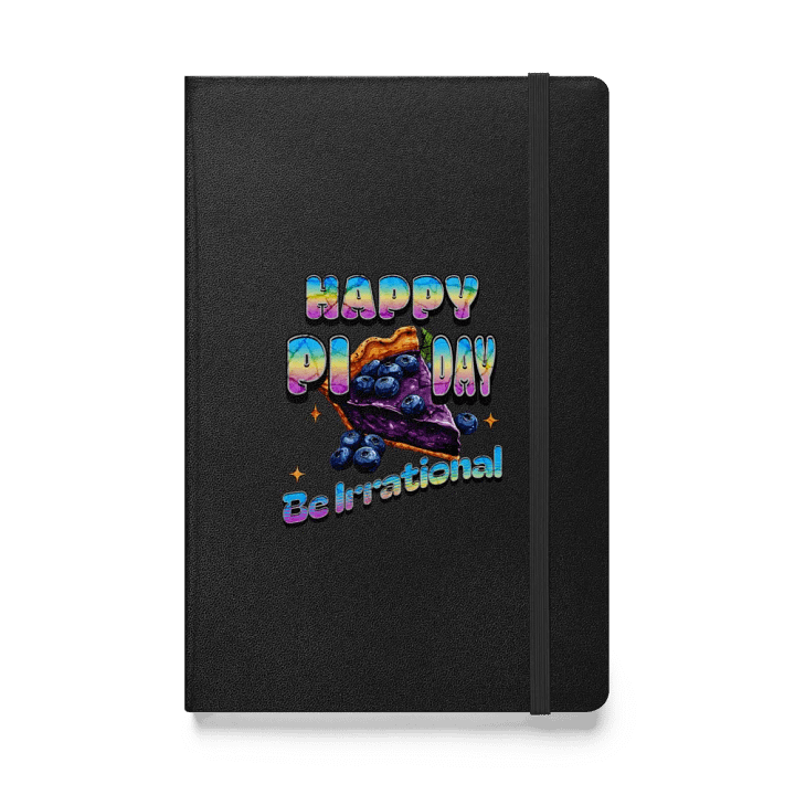 Happy Pi Day Be Irrational Rainbow Hardcover Notebook product image (1)