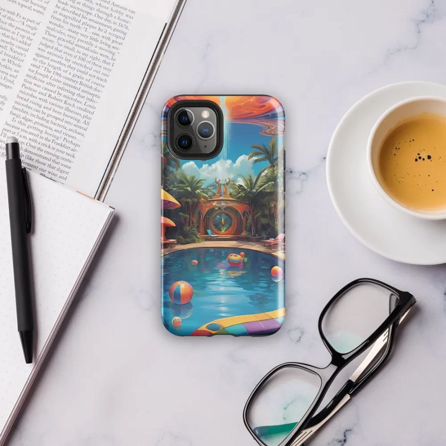Psychedelic Pool Party iPhone Case product image (31)