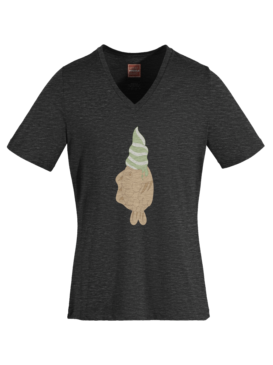 Matcha Taiyaki V-Neck T-Shirt product image (6)