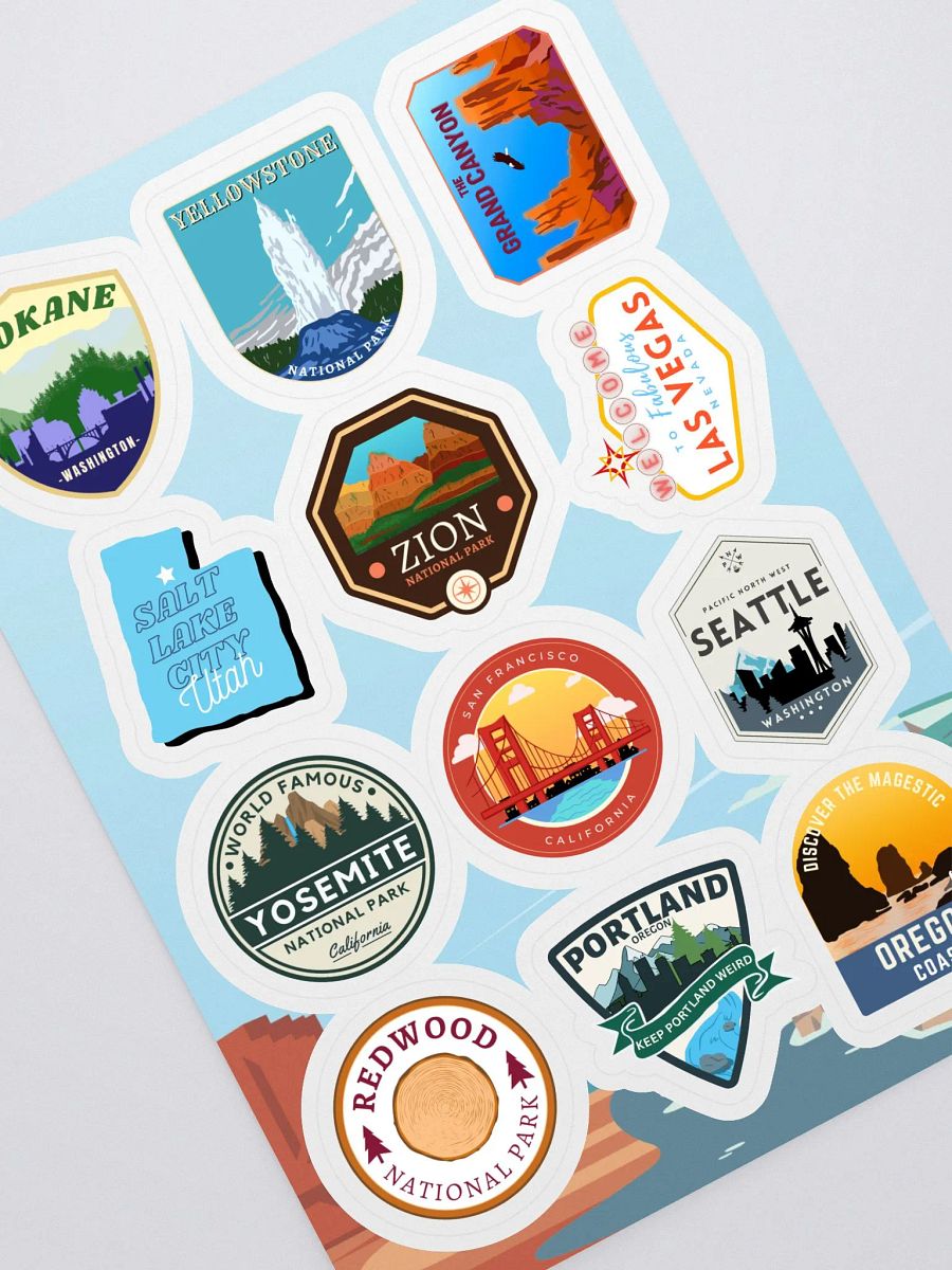 West Coast Road Trip Sticker Sheet product image (2)