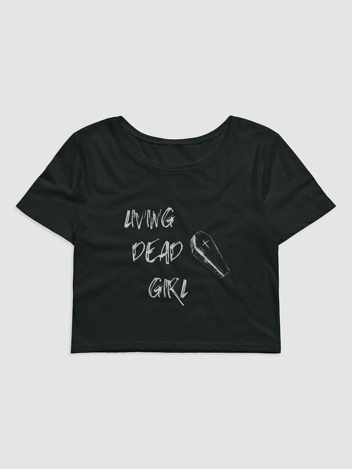 womans LDG cropped black tee product image (1)