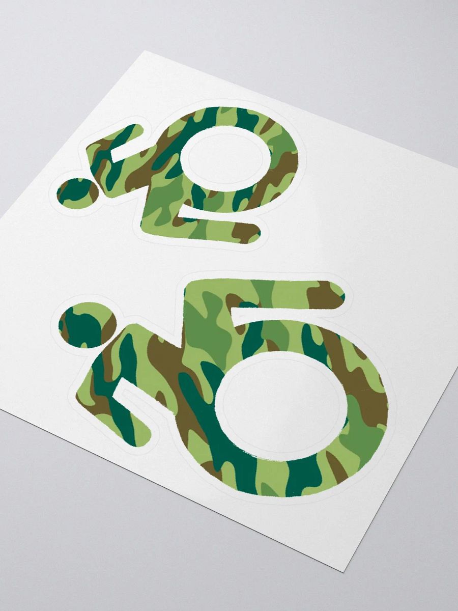 Wheelie, Green Camo Sticker Sheet product image (3)