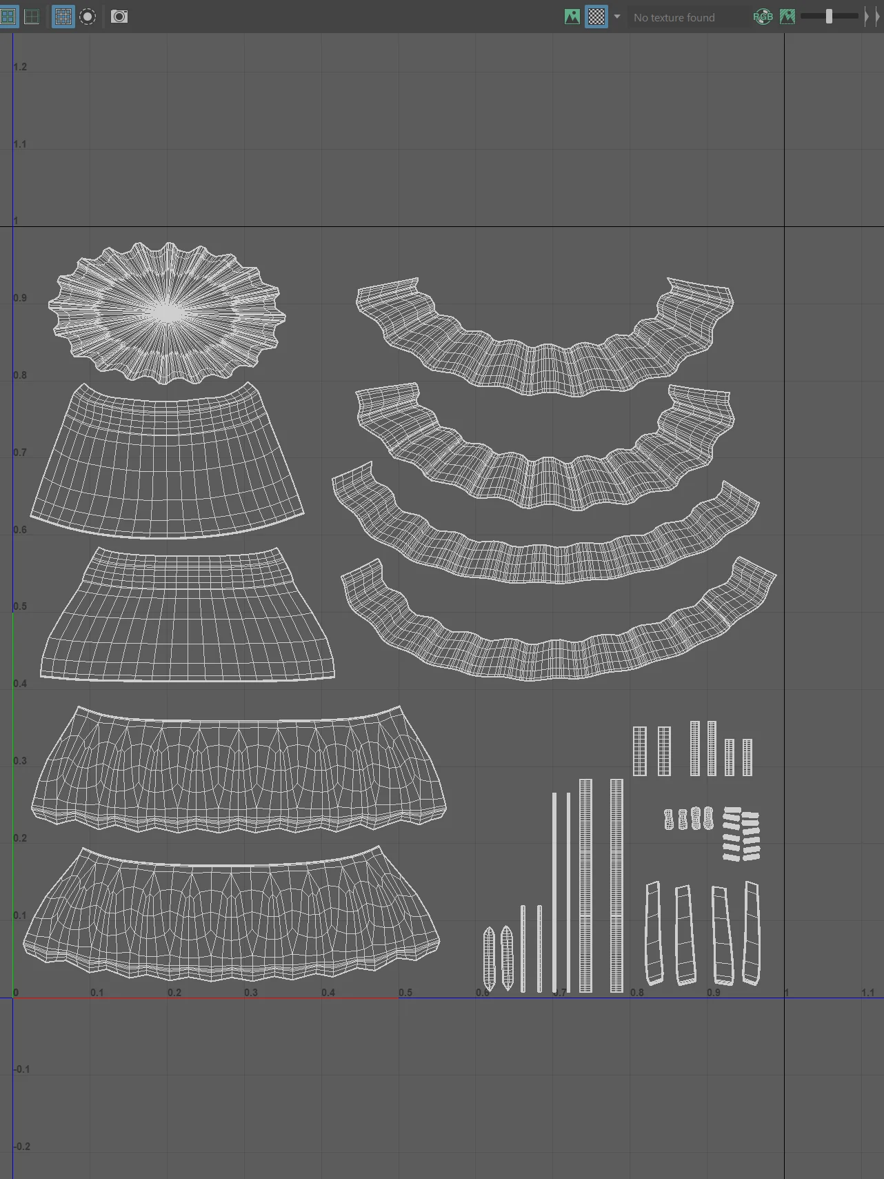 Sweet Punk Skirt/Unwarapping, Fbx, Obj product image (3)