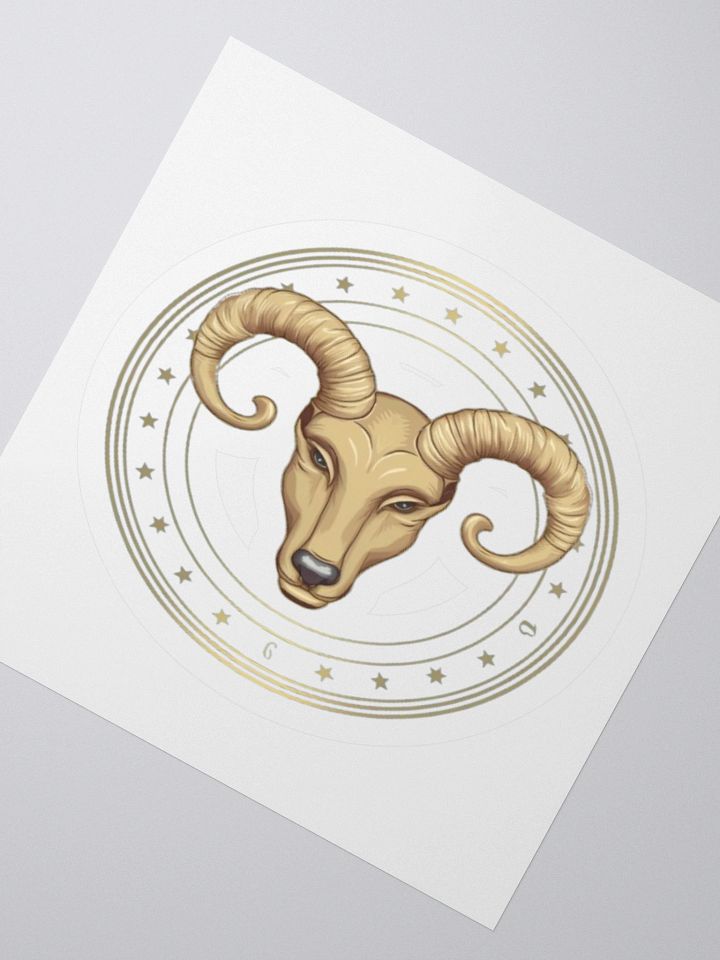 Aries Zodiac Kiss-Cut Sticker product image (6)