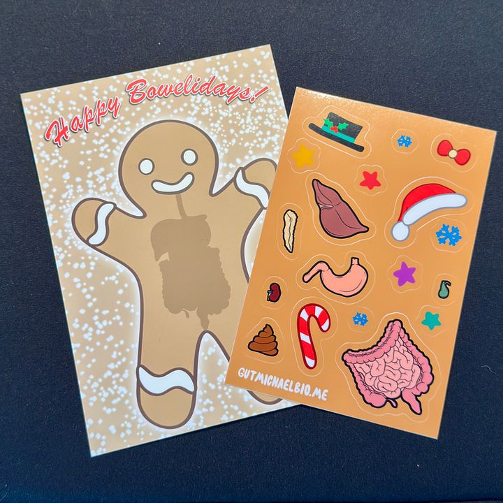 Happy Bowelidays Sticker product image (1)