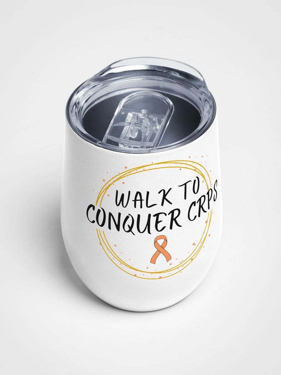 OFFICIAL Walk To Conquer CRPS stainless steel Wine Tumbler product image (4)