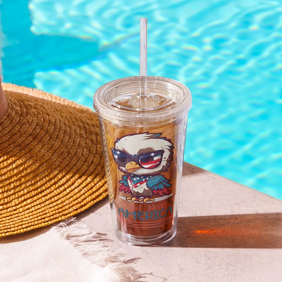 Patriotic Eagle Double Wall Tumbler product image (10)