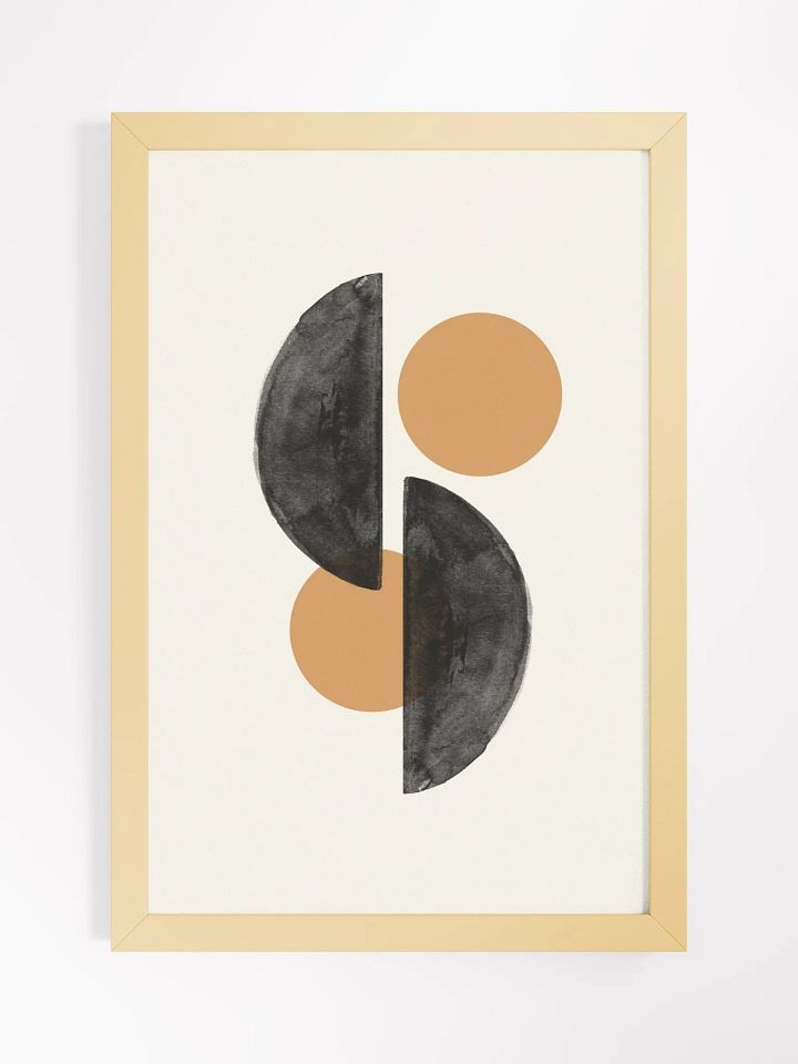 Minimalist Symmetry Framed Poster | Elegant Abstract Design for Contemporary Interiors product image (1)