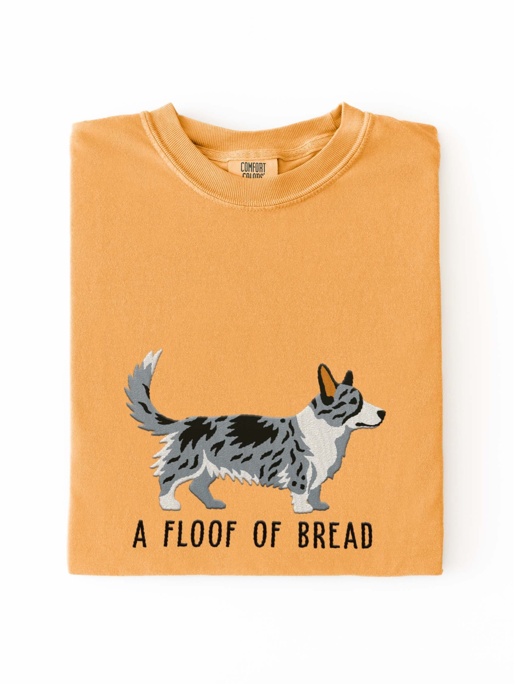 A Floof of Bread T-Shirt(Embroidered) of a Cardigan Welsh Corgi(Blue Merle) product image (1)