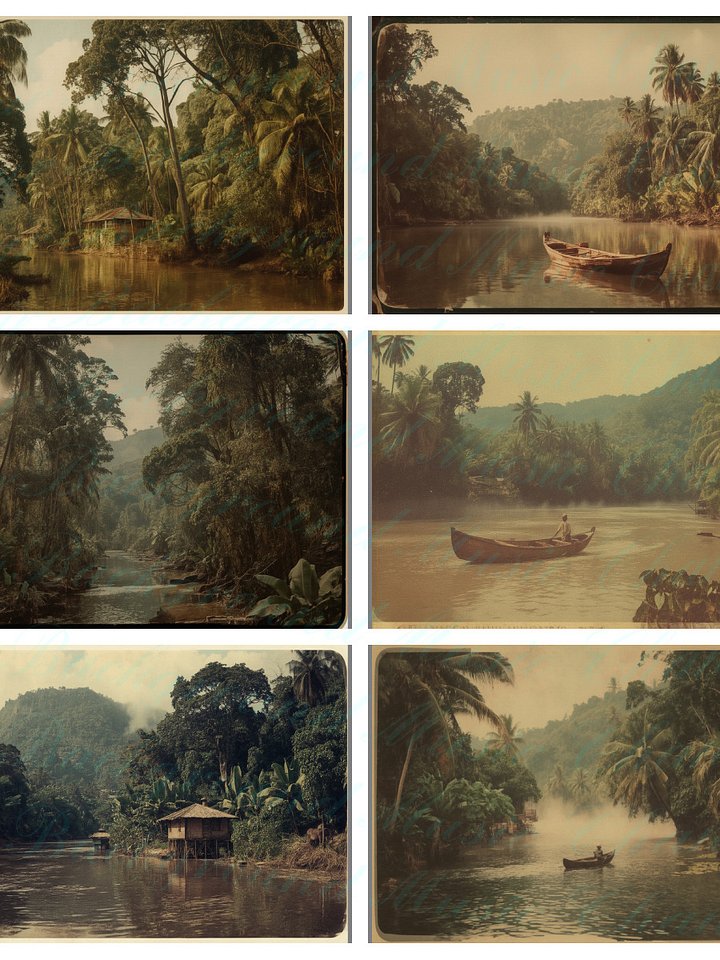 Bossa Nova 1950s Brazil Jazz Guitar (Episodes 1–6) • 6 Vintage Rio Images • 3 Sizes Each • Pro Photo Bundle (18 Files) product image (1)