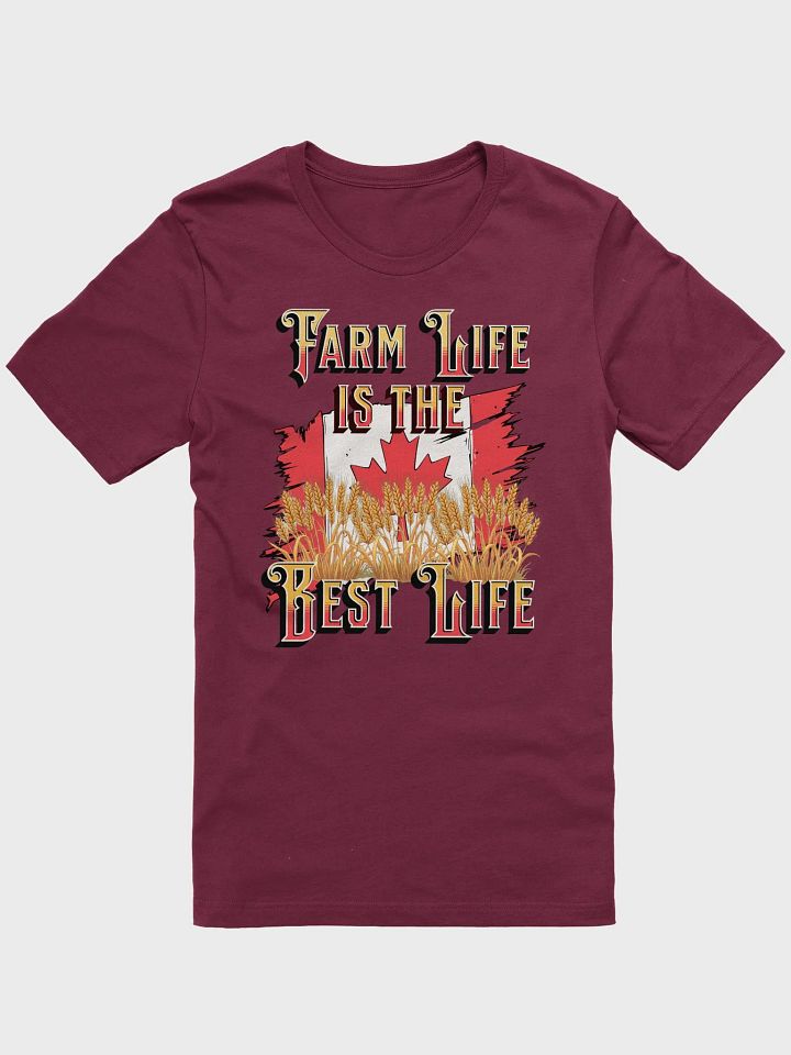 Farm Life Is The Best Life Canada Flag Iconic Softness Tee product image (16)