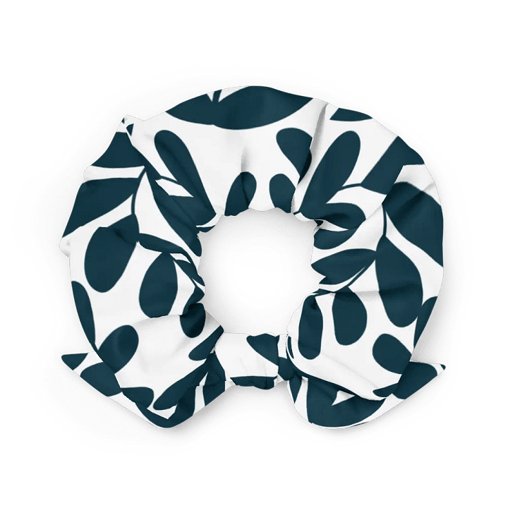 Breezy Blue Leaf All-Over Scrunchie product image (2)