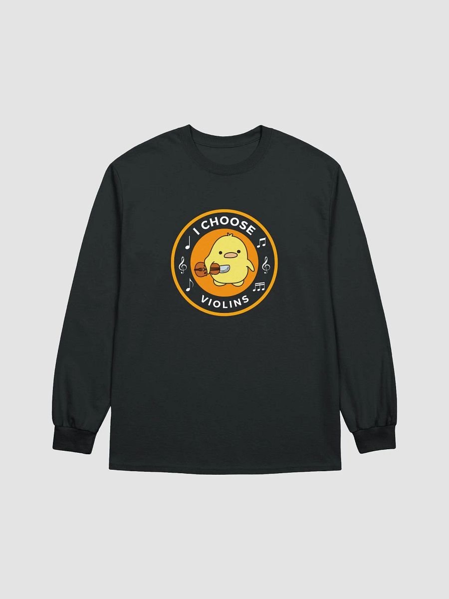 I choose violins Gildan Ultra Cotton Long Sleeve T-Shirt product image (1)