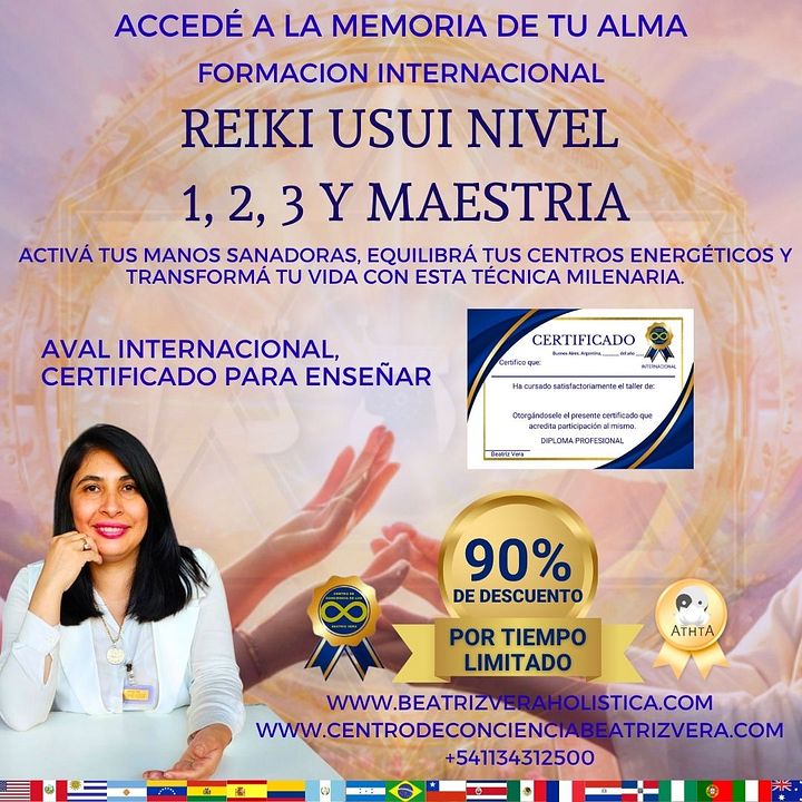 Reiki usui nivel 1, 2, 3 y maestría (clases diferidas digitales) product image (1)