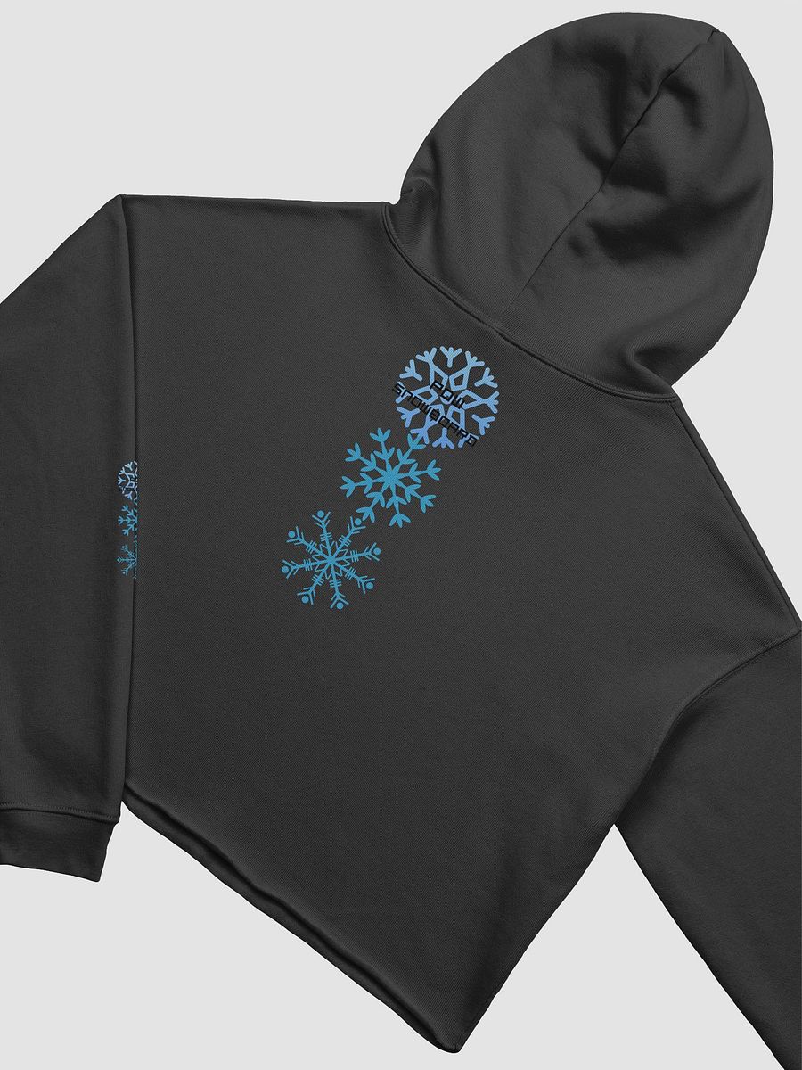 Pow Snowflakes Crop Hoodie product image (4)
