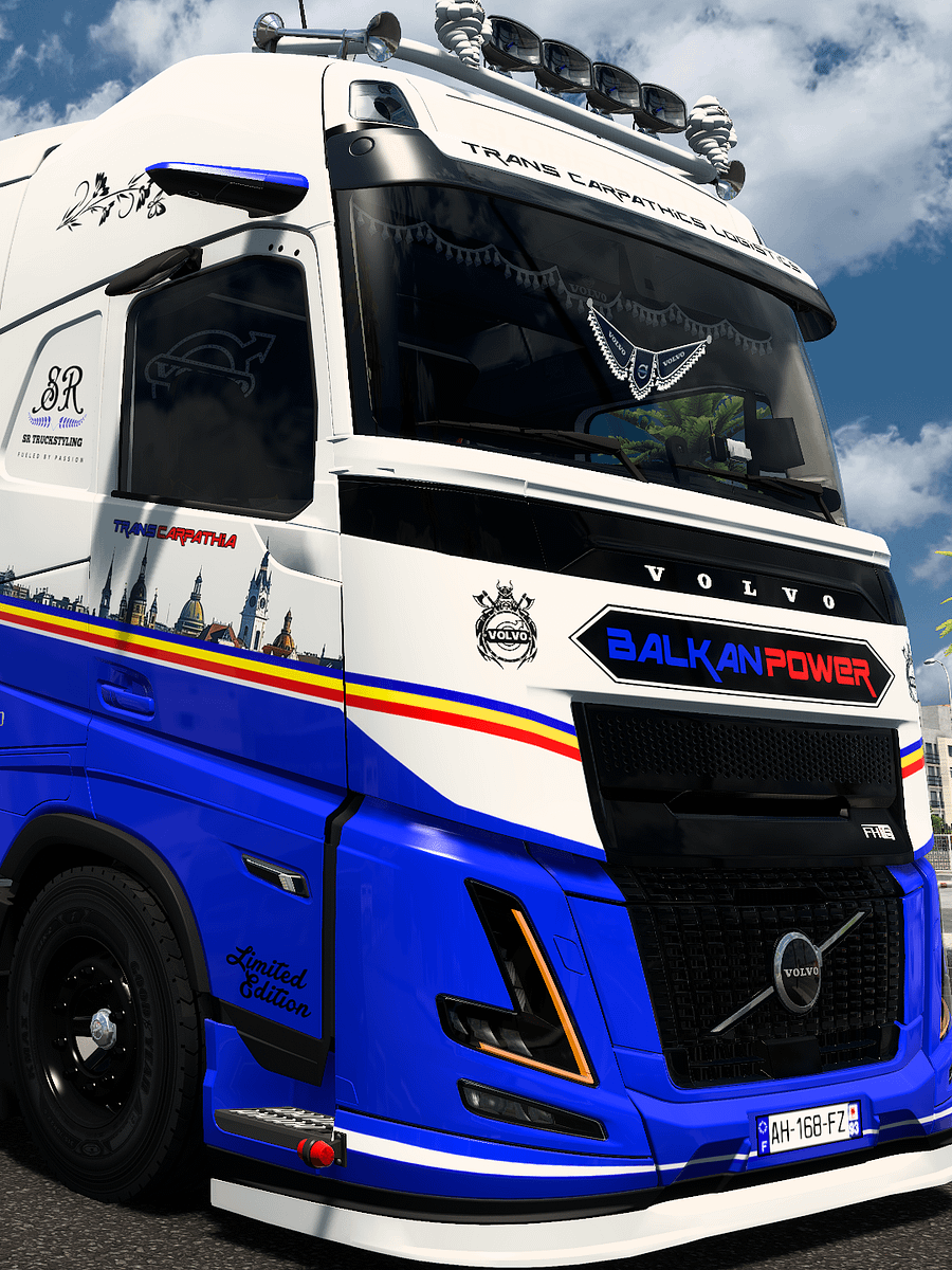 ETS2 Skin - Volvo FH6 Aero XL Trans Carpathic Logistics & Schwarzmüller Trailer Skin 8K product image (4)