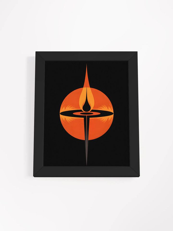Abstract Flame Framed Print | Modern Art Wall Decor product image (1)