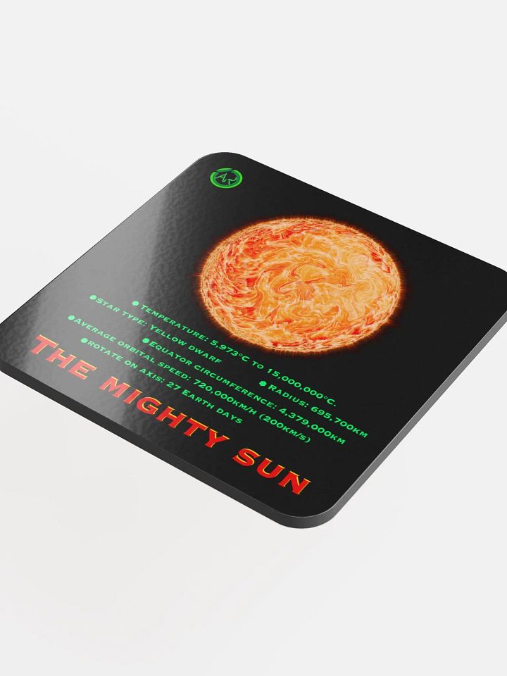 The Mighty Sun Collection - Glossed Cork Coaster product image (1)