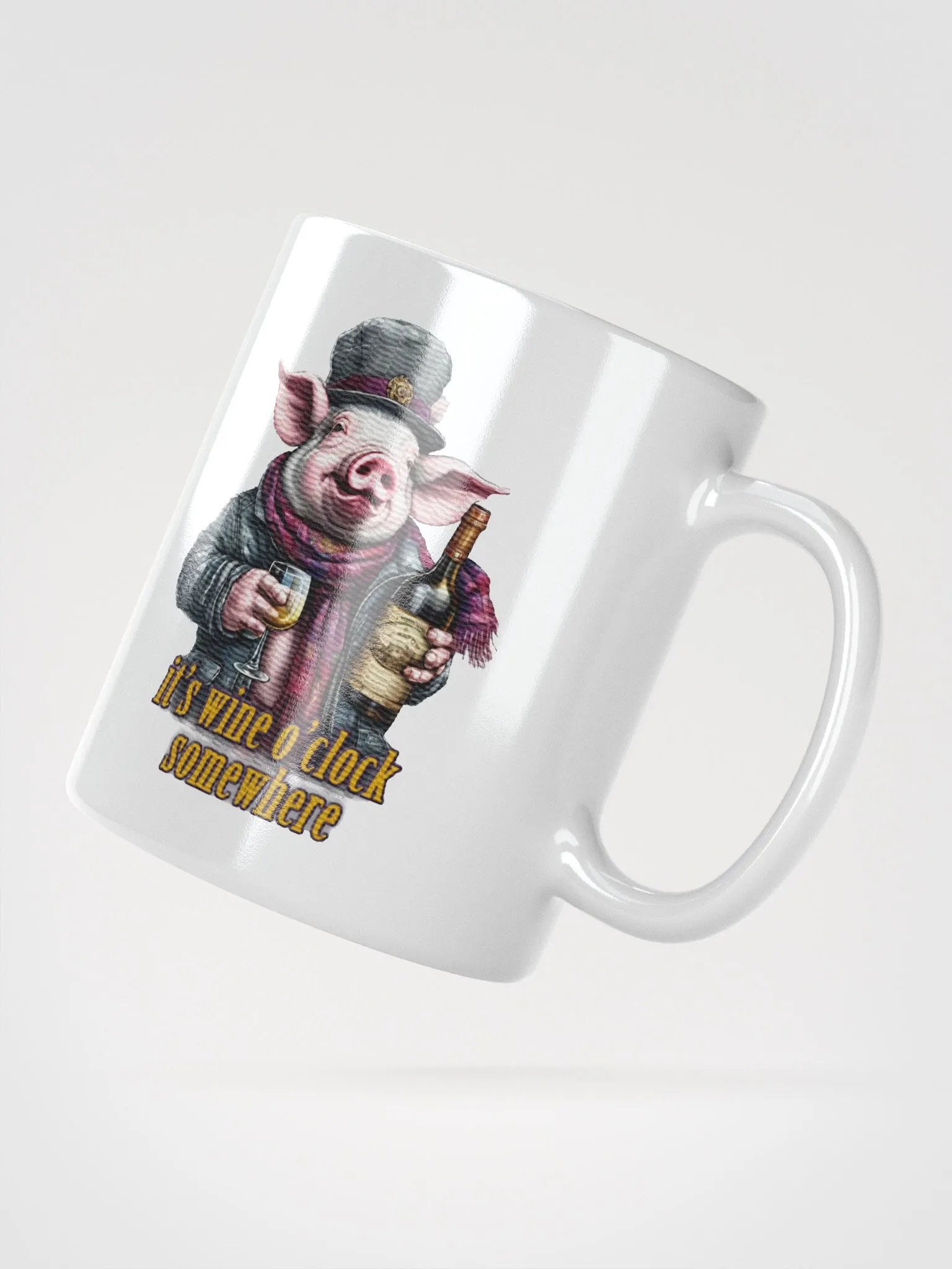 it's wine o'clock somewhere Pig product image (2)