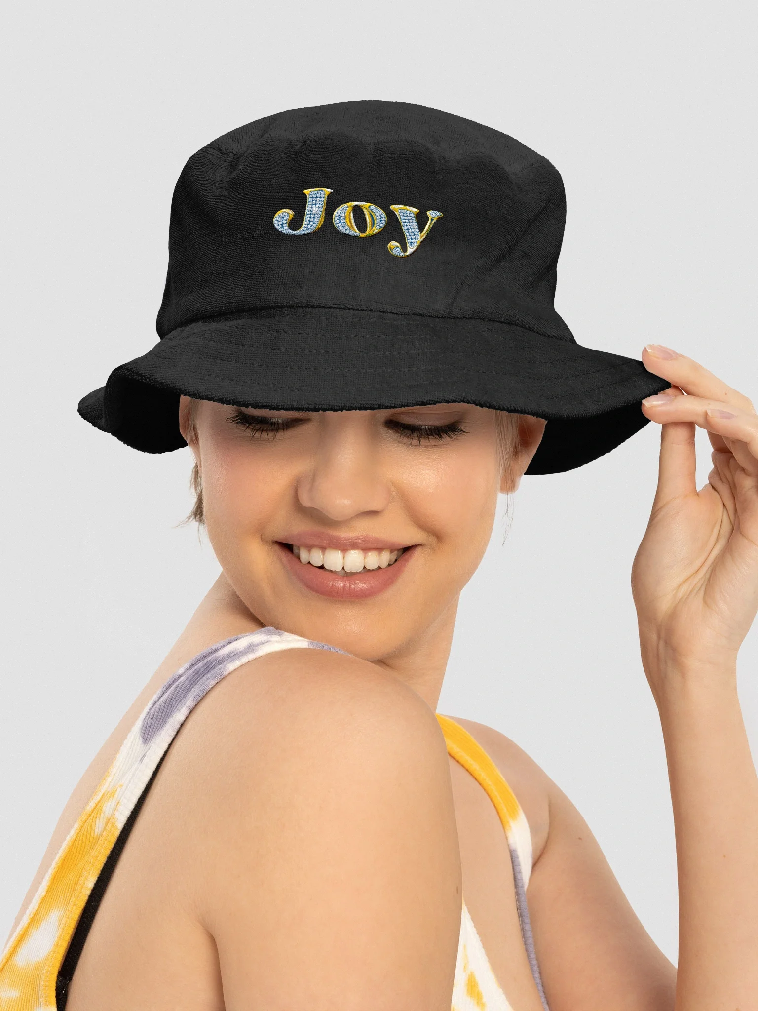 Simple Joy Cloth Bucket Hat - Embroidered product image (1)