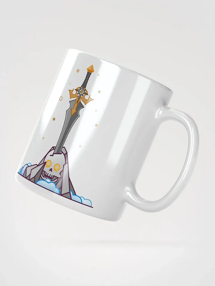 Sword in the Skull - Argent Variation - White Glossy Mug product image (2)
