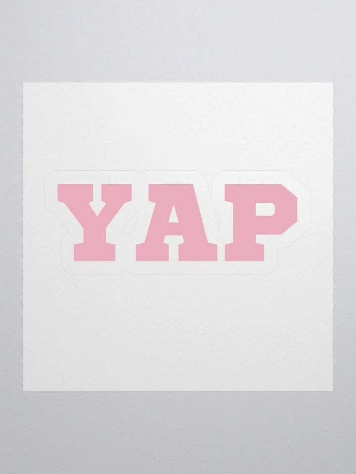 YAP sticker product image (1)