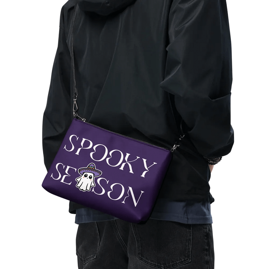 Spooky Season Sombrero Ghost Light Flip-Sided Faux Leather Crossbody Bag product image (11)
