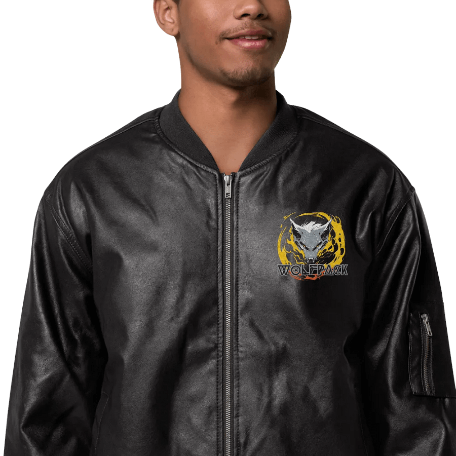 Faux Leather WOLFPACK Jacket product image (6)