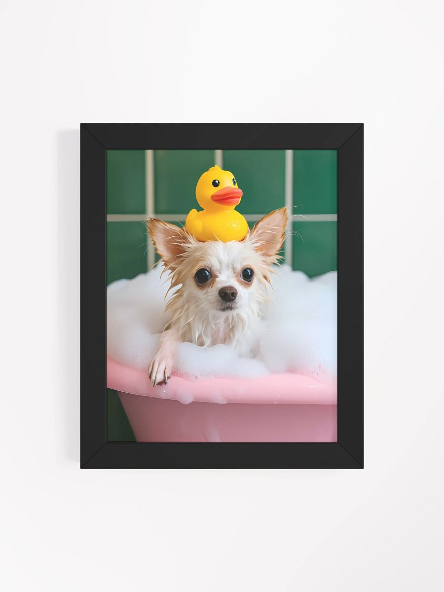 Bubbly Chihuahua Framed Matte Poster product image (5)