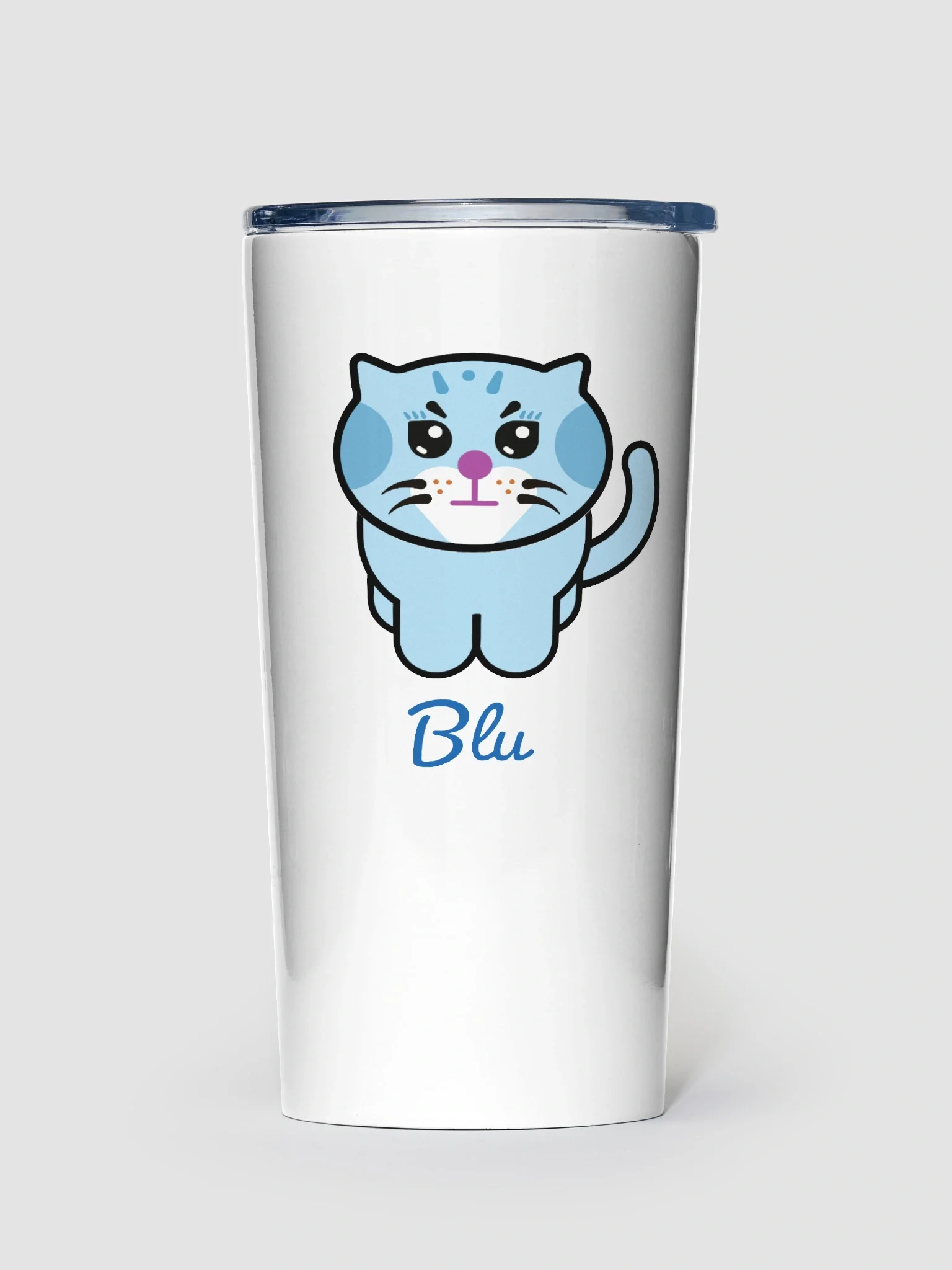Blu Kitty Cat Tumbler product image (1)