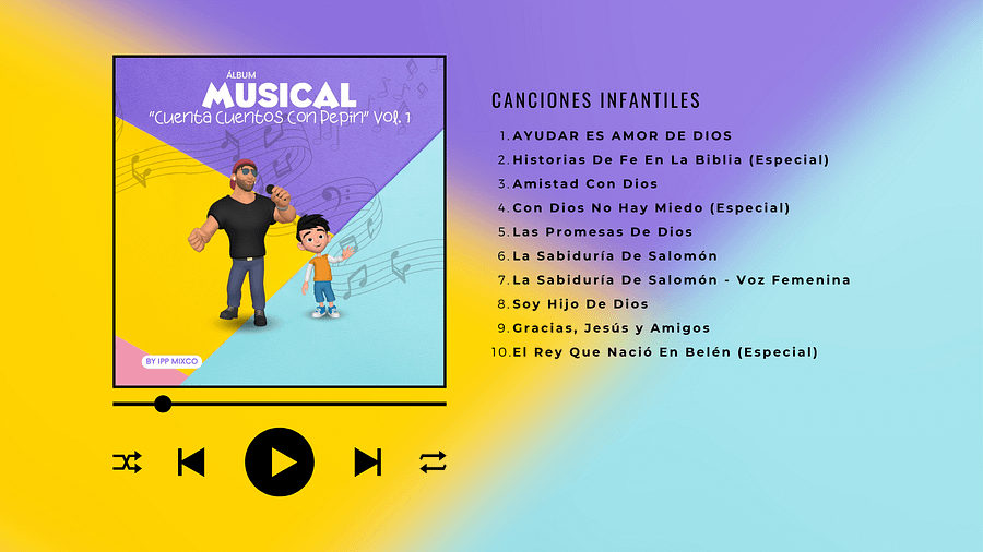 Álbum Musical "Cuenta Cuentos Con Pepín" Vol. 1 product image (3)