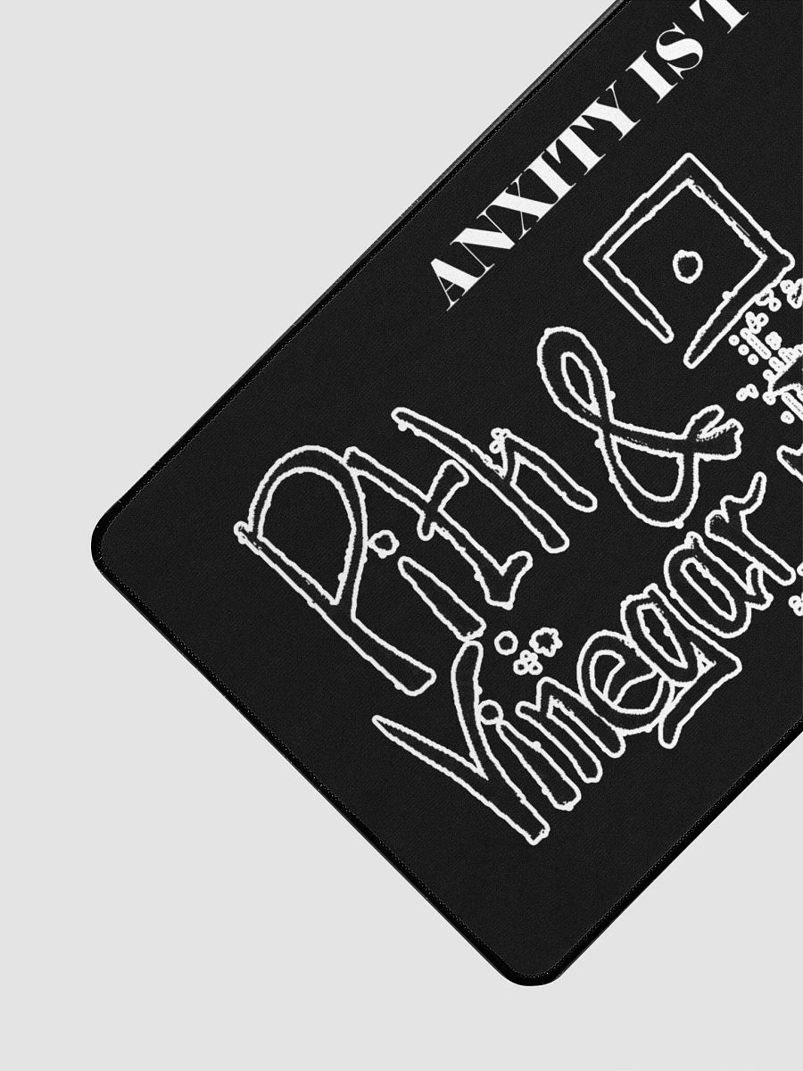 Anxiety is typing large mouse mat product image (3)