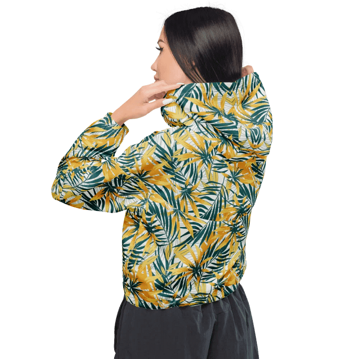 Tropical Summer | Women's Cropped Windbreaker product image (2)