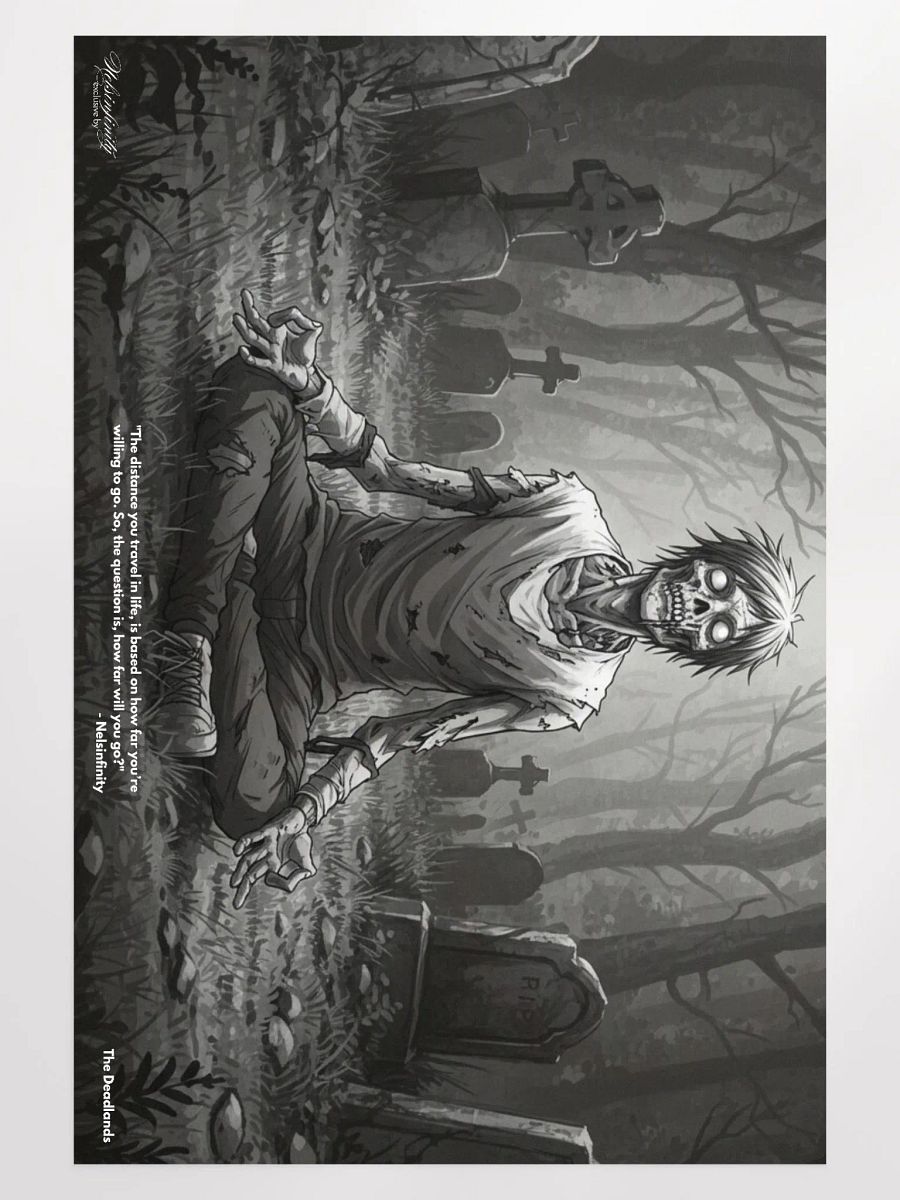 The Deadlands: Meditating Zombie - Matte Poster product image (1)