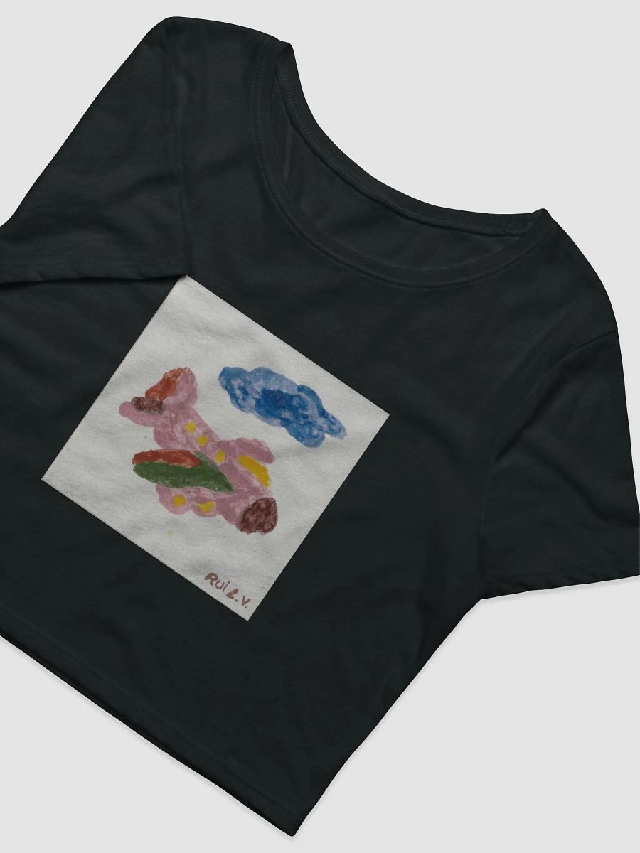 Kid Airplane (Bella+Canvas Women's Crop Baby Tee) product image (3)