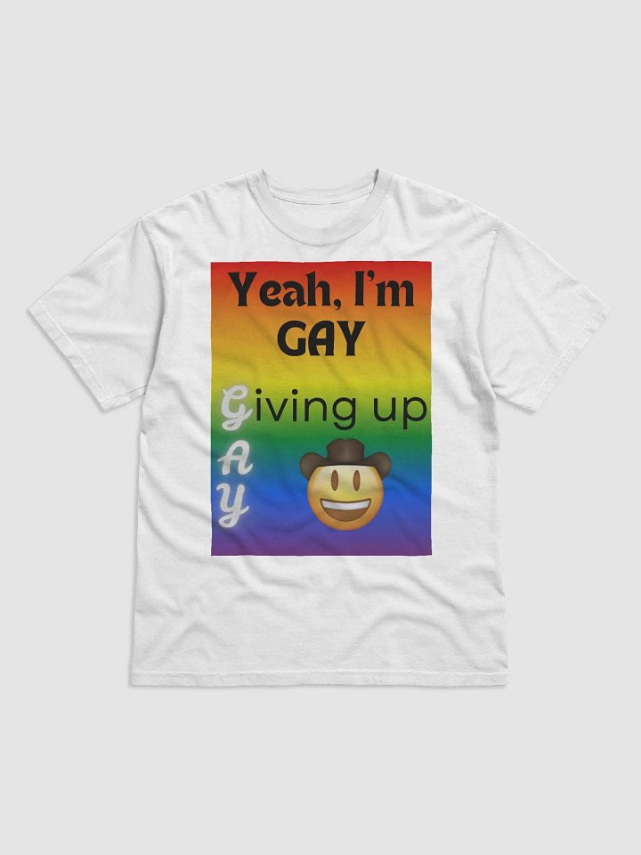 Gay Pride "Giving Up" TShirt product image (1)