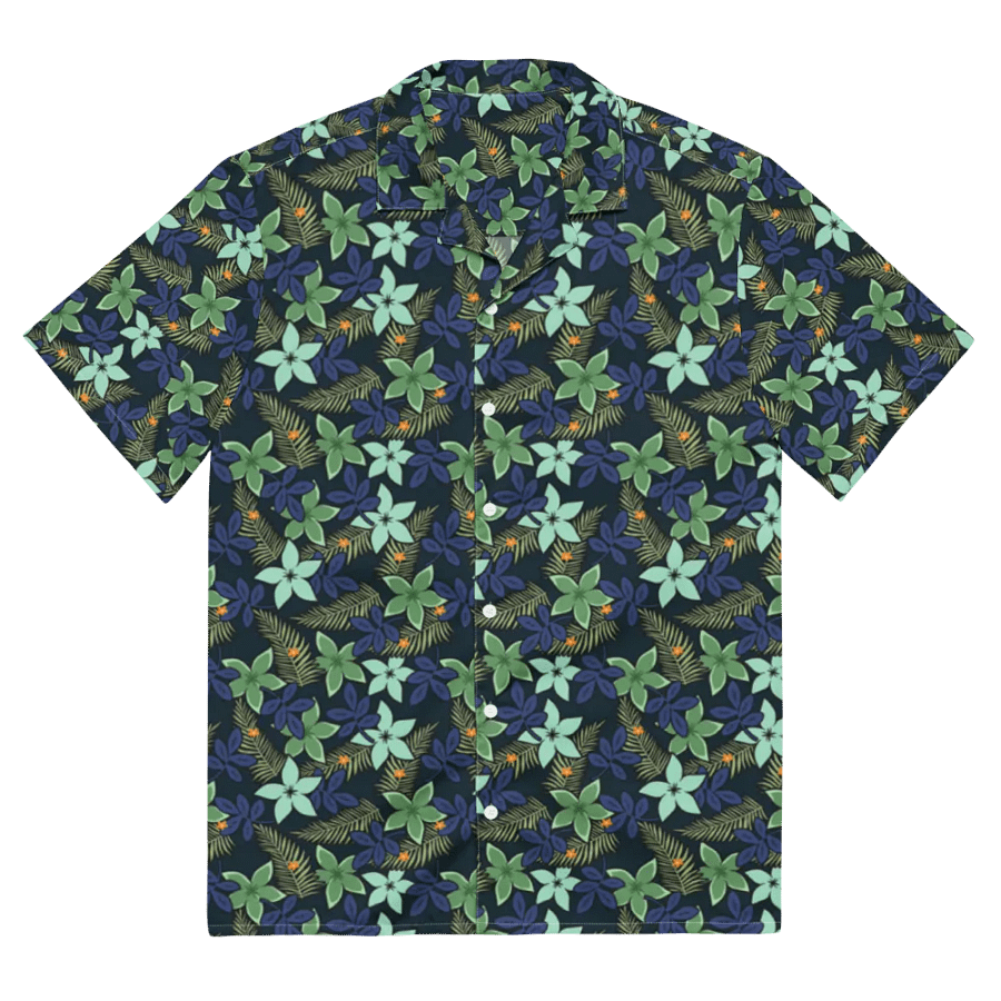 Midnight Tropical Floral Hawaiian Shirt product image (2)
