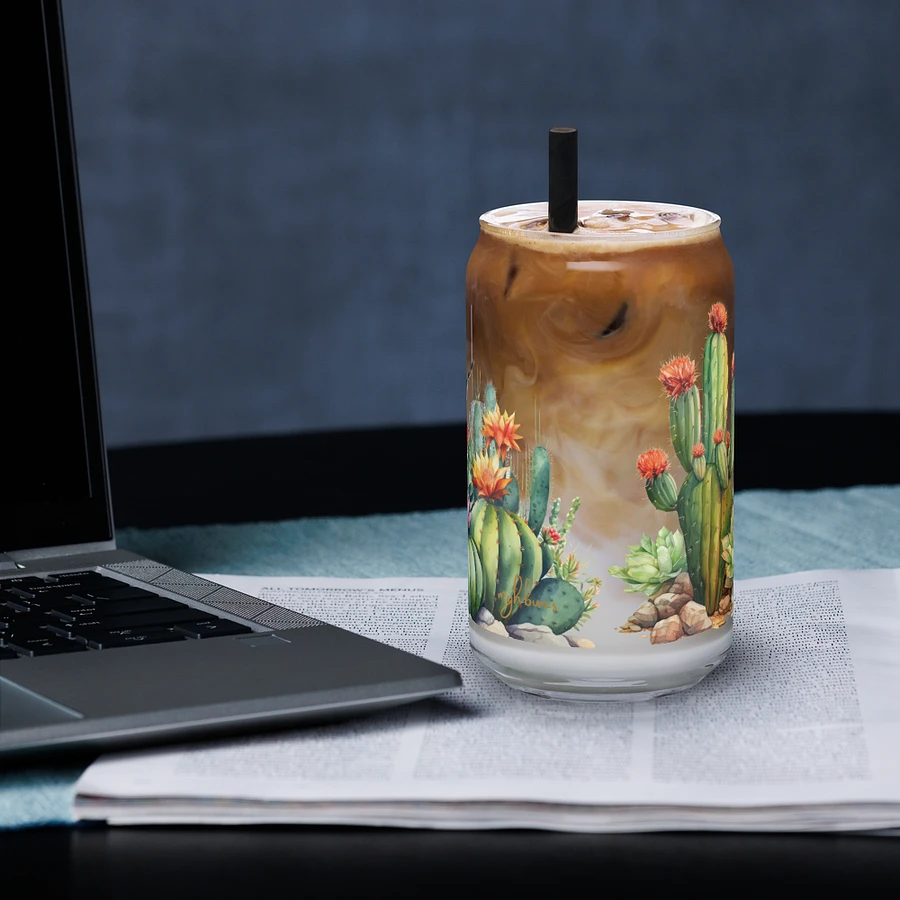 Desert Bloom: A Tale of Resilience Glass Can (16 oz) product image (20)