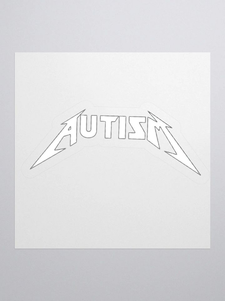 Autism Metallica Style Sticker product image (1)